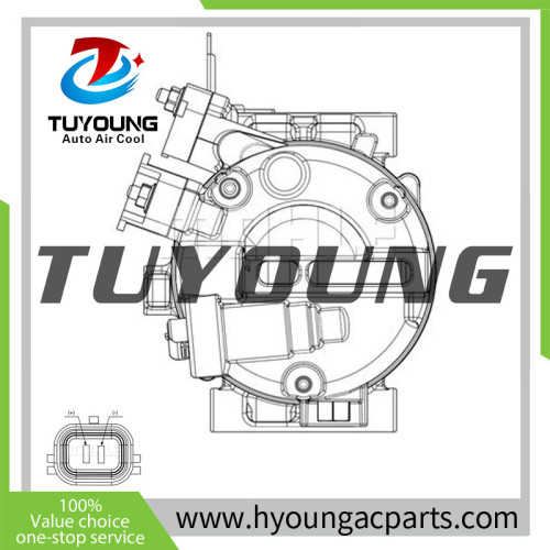 stable performance high quality Auto ac Compressor for kia/Hyundai 12V 6pk 2015-2021 97701D7200