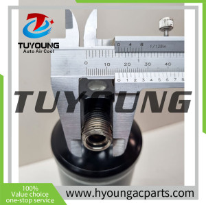 universal vehicle Auto ac receiver drier size 200 (length) *60 ( diameter) mm, this external thread diameter 15.75mm, China brand new, super quality