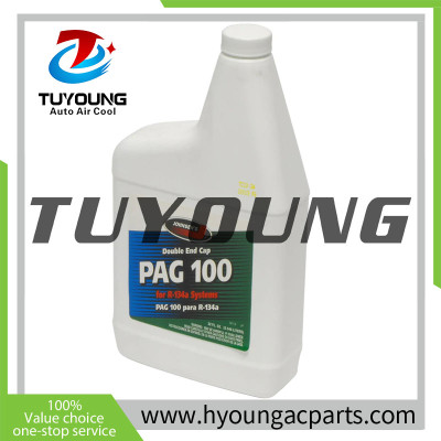 Auto air conditioning compressors oil R134A, OIL PAG 100, without the UV DYE, lubricant oil, 1L / bottle