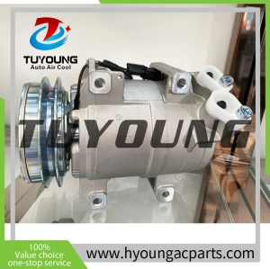 TUYOUNG auto ac compressor Hitachi Kenki Komatsu Excavators truck DKS15CH 24V 1pk