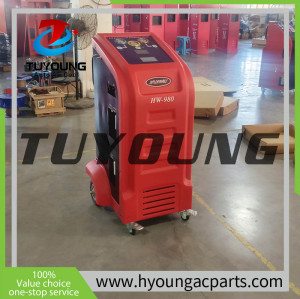 HY-TLHW980 automatic auto a/c system Refrigerant recovery machine ,Charging Station, China factory directly supply