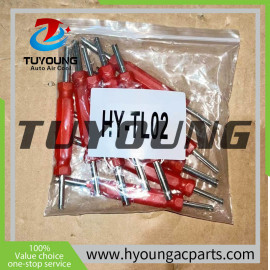 Truck Vehicle a/c AC Valve Core Key Wrench Tool R12 R134A produce in China