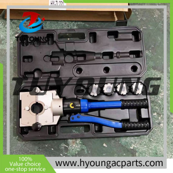 Easy to use upgrade model of auto a/c Hydraulic pressure tube tool, handle operation Hydraulic pressure tube tool