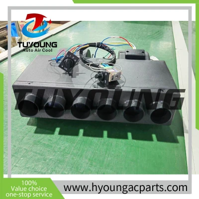 China produce 6 holes truck ac Under Dash Air Conditioner for all car model , auto ac Evaporator Unit