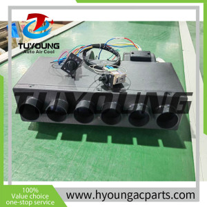 China produce 6 holes truck ac Under Dash Air Conditioner for all car model , auto ac Evaporator Unit