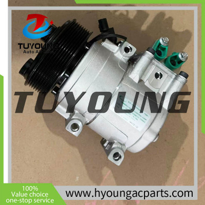 TUYOUNG China supply auto ac compressors for HYUNDAI MIGHTY TRUCK HD35/ HD65 HS15 8PK 119MM 12v 2010 992505L000，HY-AC2380