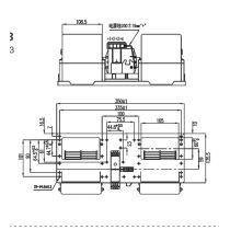 BFZ82 Auto A/C Blower Fan Motor truck bus off-highway vehicle size 350*168* 140 mm