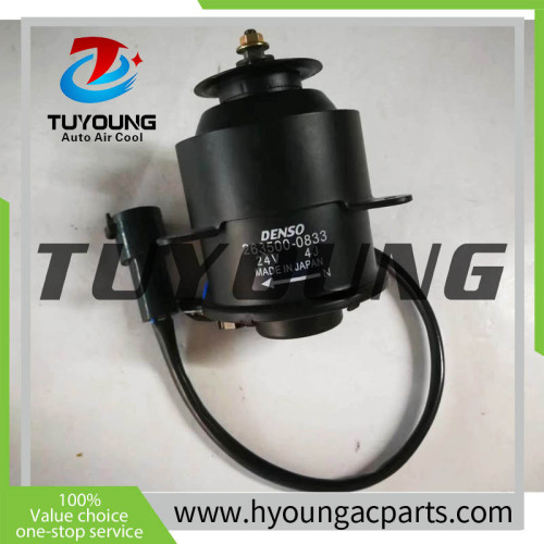 good quality long service life 162500-2030 auto ac blower motor for Komatsu ELECTRIC CONDENSER FAN MOTOR 24V HINO DENSO