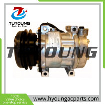 Sanden 7h13 8957 auto ac compressors John Deere Caterpillar New Holland exvacators 12v 1pk 125mm