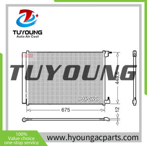 DCN17060 Auto Air Conditioning Condenser 675mm * 458mm * 12mm for Mercedes-Benz C-Class C180 (W205)