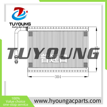 TUYOUNG LHD Auto ac Evaporator Core for  IVECO Power Daily size:  38*225*304mm with R12 port