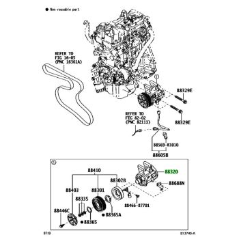 10SA11C Auto AC Compressor for Toyota Raize 88320-BZ380 88320BZ380