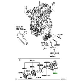 -- Auto AC Compressor for Toyota YARIS 88320-BZ400 88320BZ400