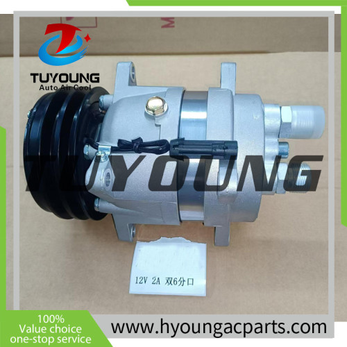 V5 Auto a/c compressor fit KOMATSU LANDINI SOILMEC 6553634 3557862M91 3552611M91 ACP20996NEW 2PK 132MM 12V