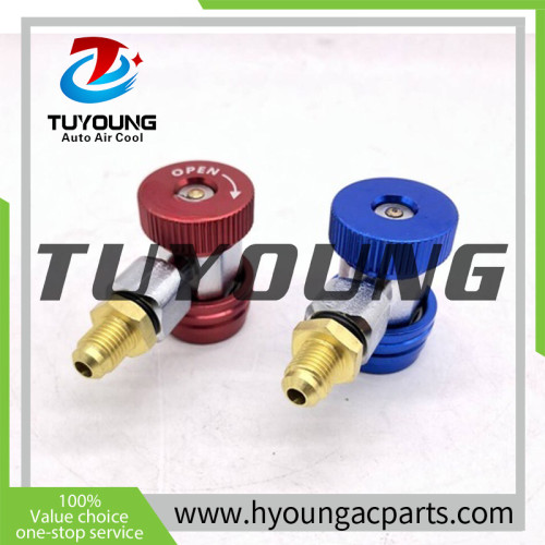 China manufacture auto AC adjustable quick coupler with connection 1/4 SAE