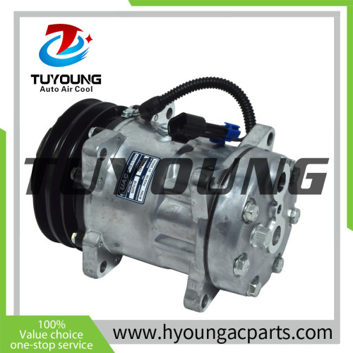 Auto AC 7H15 Compressor FOR Sanden 4821 4472 Freightliner ABPN83-304133 2pk 132mm