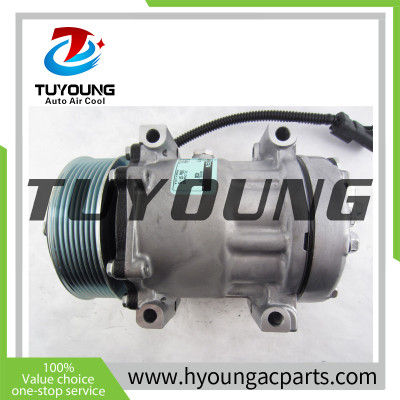 Auto AC 7H15 Compressor FOR Excavator 119mm 8pk Sanden 4775