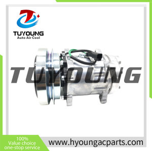 SD7H15 Auto AC Compressor for M313D Excavator 3184258 1065122 106-5122 3E1909