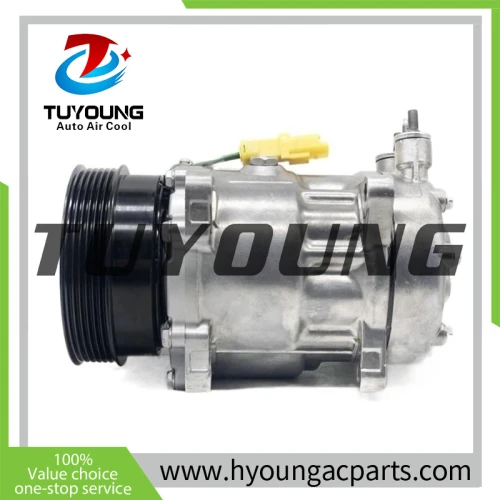 7V16 Auto AC Compressor for Citroën C5 6453NH 6453NJ 9642800780 9659141180 8FK 351 127-211 6453.NH