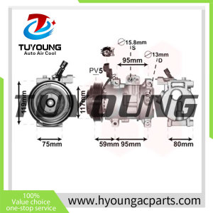 DV9  Auto AC Compressor for HYUNDAI i20 97701-1J000 97701-1J050 977011J000 977011J050