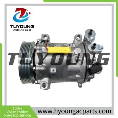 sd7C16 1300 auto ac compressor Citroen C5 Peugeot 607 407 9670022180 6453PM 6453PN 9648138680 765844 TSP0155956 9648238480 96605552