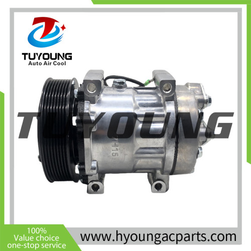 SD7H15 auto ac compressor VOLVO Engineering Vehicles Tractors Excavators VOE15082727 15082727 11412631 VOE14518635 14518635 8880100204