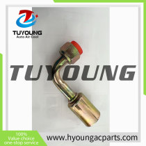 auto air conditioning pipe Fitting 5/16 90* iron