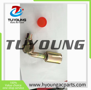 auto air conditioning pipe Fitting5/16 90* iron
