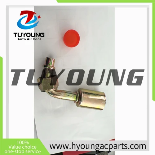 auto air conditioning pipe Fitting5/16 90* iron