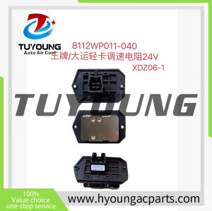 8112WP011-040  8112WP011040 auto ac blower  light truck speed regulating resistor  24V For Ace/Dayun