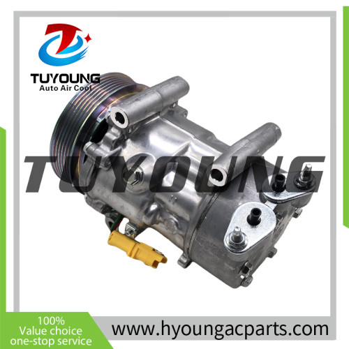 SD6V12  SD1439F SD1449 SD1449F SD1450 auto ac compressor for Citroen C3 for Peugeot 9646273380 9646273380 SD1439F  SD1449  SD1449F