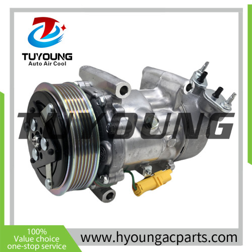 SD6V12  SD1439F SD1449 SD1449F SD1450 auto ac compressor for Citroen C3 for Peugeot 9646273380 9646273380 SD1439F  SD1449  SD1449F