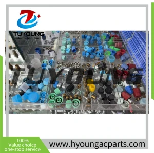 HY-TL309A Car air Conditioner tools Tool Set AC Line Disconnect Tool including valve core, caps