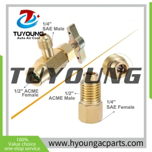 R134A Self-Sealing Can Tap with R134A Tank Adapter,1/2