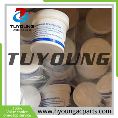 Aluminum flux in Jar; Aluminum Brazing Flux Low Temperature Welding Powder Weld Accessories Used with aluminum welding rods/wires