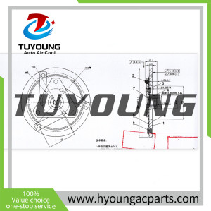 Auto AC Compressor Clutch hub for INFINITI