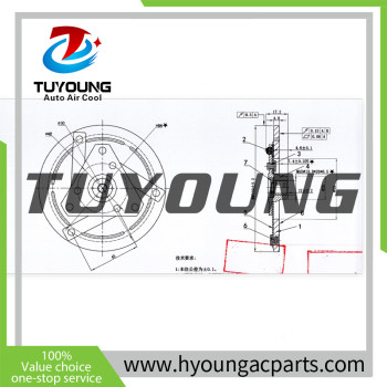 Auto AC Compressor Clutch hub for INFINITI