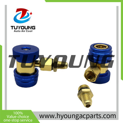 China's manufacturer R134a auto ac Adapters and Couplers low pressure