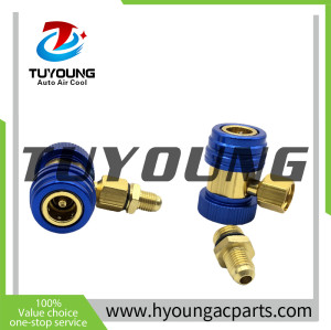 China's manufacturer R134a auto ac Adapters and Couplers low pressure