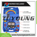 Air Conditioner tools Refrigerant-charged AC diagnostic manifold 3-way HVAC meter kit for R22, R134a, R410a and R32 AC systems