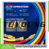 Air Conditioner tools Refrigerant-charged AC diagnostic manifold 3-way HVAC meter kit for R22, R134a, R410a and R32 AC systems