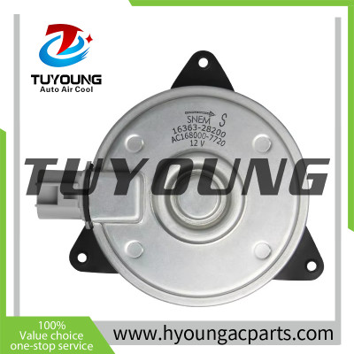 168000-7720 16363-28200 Auto Air Conditioning Radiator Fan Motors for Toyota Vios