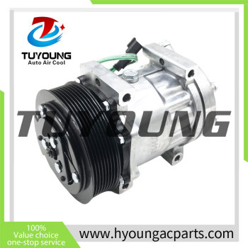 SD7H15 Sanden 7H15 6096 6450 a/c compressor for Caterpillar 313D 316E 316EL 318EL 3729493 372-9493 3439671 343-9671