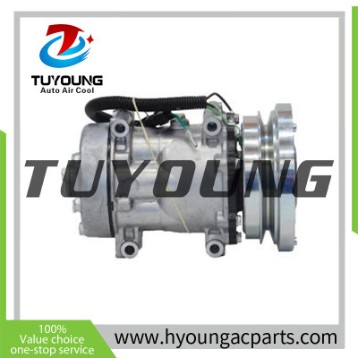 SD7H15 138MM 1A 24V 1PK auto ac compressor Case 865B Fiat New Holland Wheel Loaders and Graders SD 4129 Sanden 4129 Sanden SD4129A