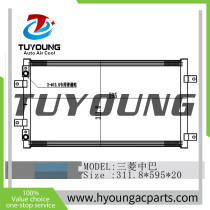 Auto Air Conditioning Condenser for Mitsubishi minibus size 311.8*595*20mm