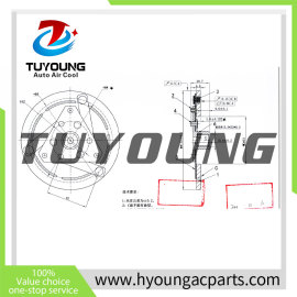 car aircon ac compressor Clutch hub for  nissan