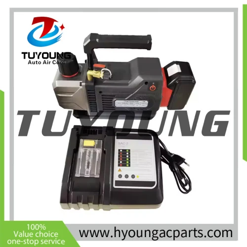 DC Brushless 18v Lithium Battery Cordless Vacuum Pump Dual Voltage R32 Sparkless Air Conditioner Refrigerant Vacuum Pump