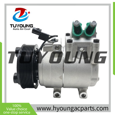 TUYOUNG China supply auto ac compressors for HYUNDAI MIGHTY TRUCK HD35/ HD65 HS15 8PK 119MM 12v 2010 992505L000，HY-AC2380