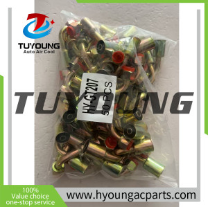 auto air conditioning pipe Fitting 13/32 90* iron fitting
