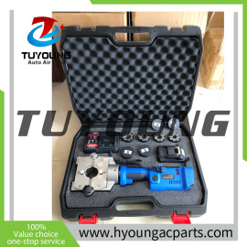 TUYOUNG automobile air conditioning tool, pipe head riveting, lithium electric hydraulic, vehicle tools, offer OEM service